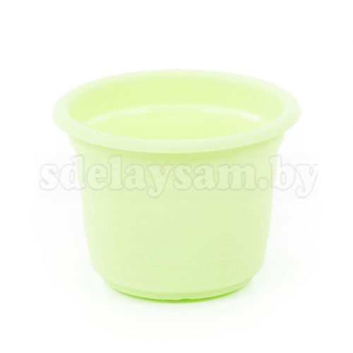 Горшок цветочный "Ксения" №2 - 0.45 л бледно-зеленый