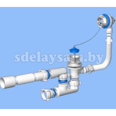 Сифон Ани  для ванн  1 1/2" с г/тр. 40*50 Е255