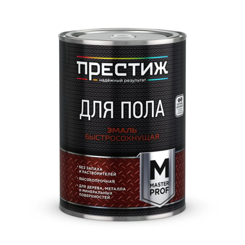 Эмаль акриловая для пола "Престиж МАСТЕР" желто-коричневая м.ф. 0,9 кг  01-074-019-009