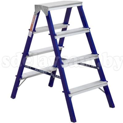 Стремянка двухсторонняя стальная  4-х ступенчатая