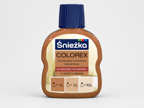 Колер Sniezka Colorex №71 «Орех средний», 100 мл