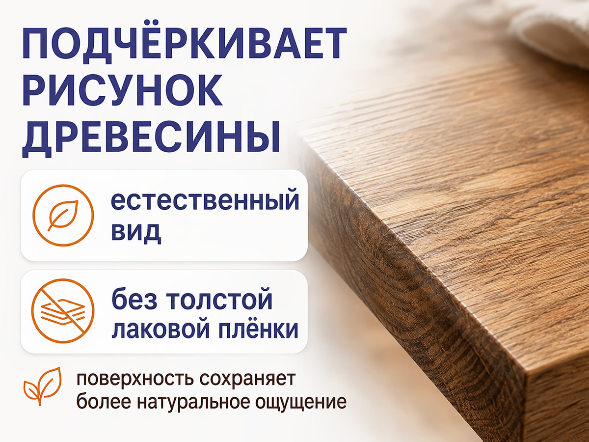 Пропитка натуральная «Белые луга» — Масло №8 для рабочих поверхностей, 0,9 кг фото 2