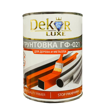 Грунтовка ГФ-021 "DEKOR" красно-коричневая 0,8 кг