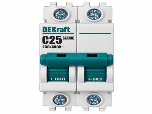Автоматический выключатель DEKraft ВА-101, 2P, C25, 4,5 кА, 11068DEK