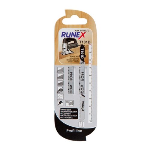 Пилки RUNEX 100×75 мм, 6 зубьев, для дерева, ДСП и фанеры