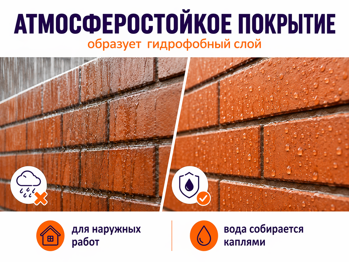 Краска акриловая «Престиж» по кирпичу, белый, 2,4 кг фото 3