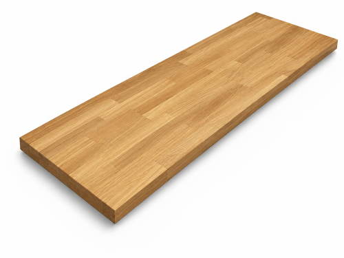 Мебельный щит из дуба 2500×400×40 мм, сорт 3/3, сращённый
