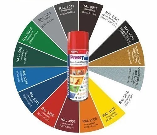 Эмаль-аэрозоль PressTon акриловая RAL 5010 (горечавково-синий) глянцевая 520 мл