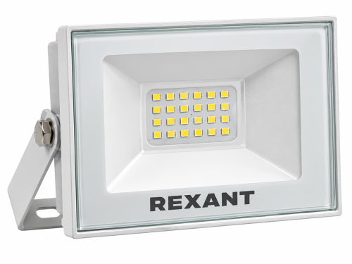 Прожектор REXANT СДО, 10 Вт, 800 лм, 5000 K, белый корпус