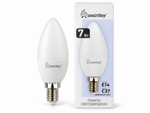 Smartbuy C37 светодиодная лампа 7 Вт, 4000 К, E14