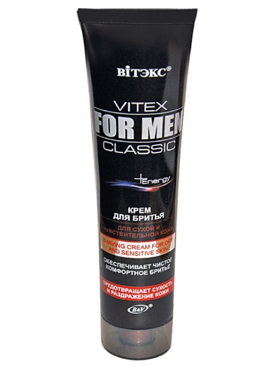 VITEX FOR MEN КРЕМ Д/БРИТЬЯ Д/СУХ. И ЧУВСТ. КОЖИ,100мл