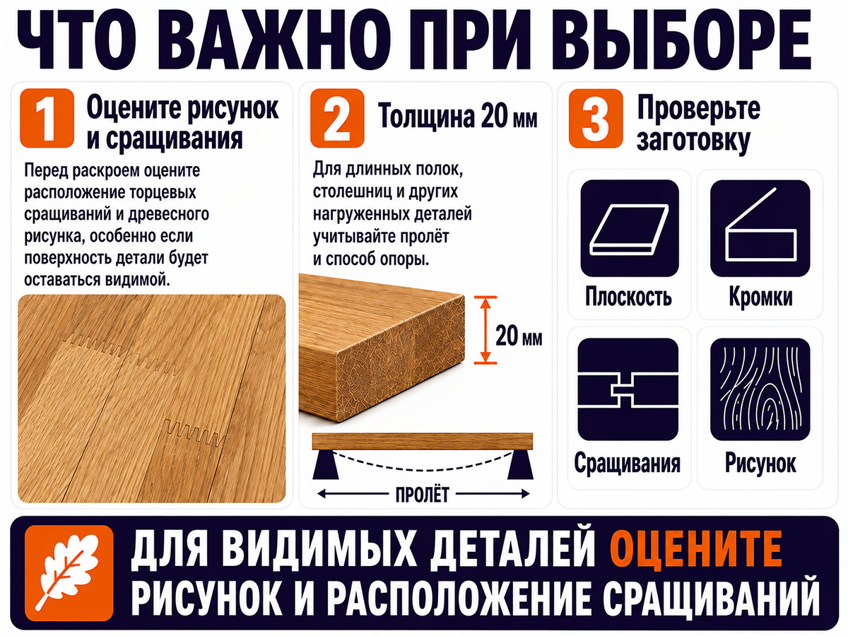 Мебельный щит из дуба сращённый, 2100×500×20 мм, сорт 3/3 фото 5