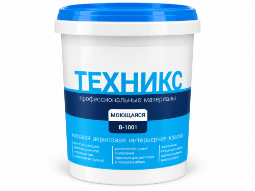 Краска ВД-АК-2 В-1001 Р моющаяся, белая, 1 кг