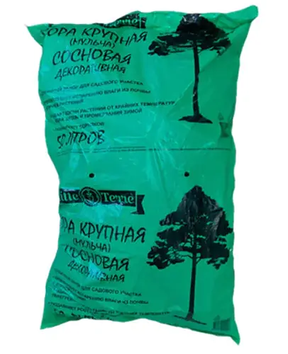 Кора крупная (мульча) сосновая декоративная Elitte Terre 50л