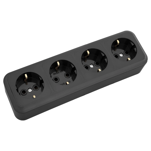 Розетка РА16-266 черный