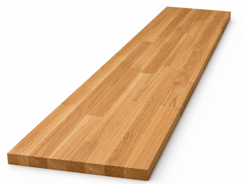 Мебельный щит из дуба 1000×600×20 мм, цельноламельный, сорт 1/2