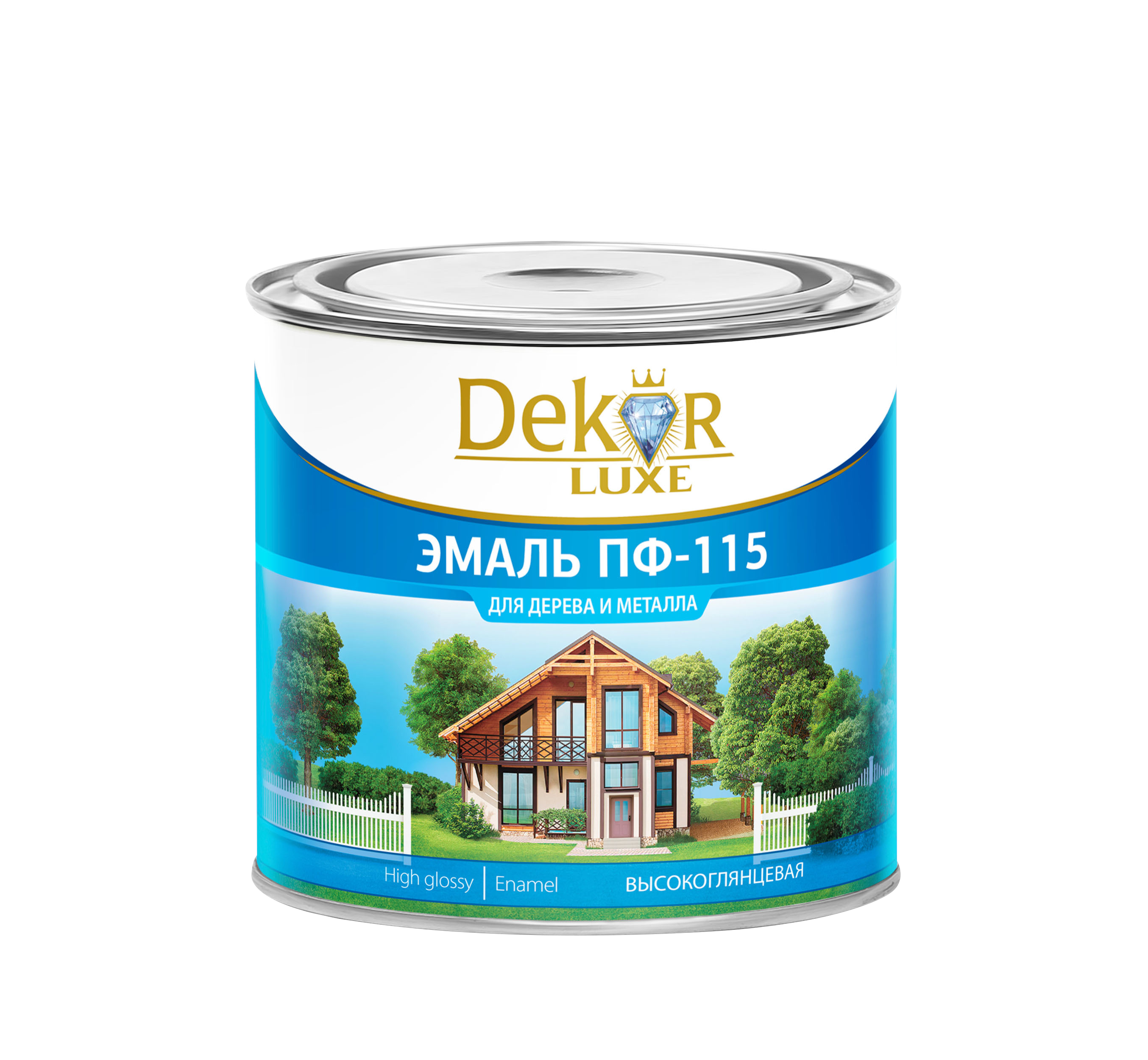 Эмаль ПФ-115 "DEKOR" "GOLD" ярко-зелёная 1,8 кг