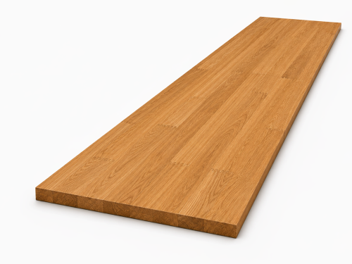 Мебельный щит из дуба 2000×600×20 мм, сорт 2/3, сращённый