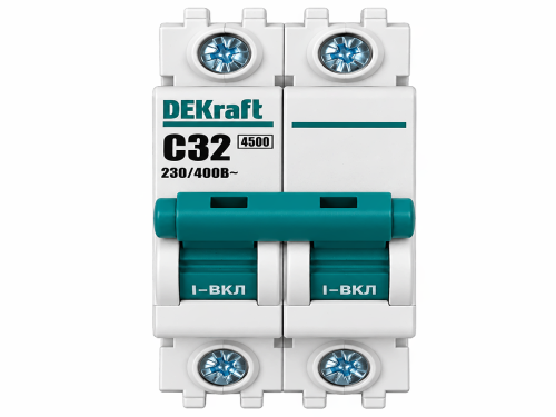 DEKraft автоматический выключатель ВА-101, 2P, C32, 4,5 кА, 11069DEK