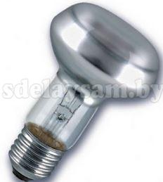 Лампа накаливания  с отражателем OSRAM R63 60W 230V E27 CONC 5x5x1