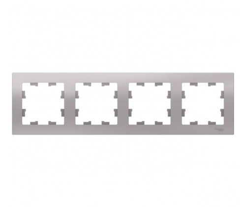 ATN000304 ATLASDESIGN 4-постовая РАМКА, универсальная, АЛЮМИНИЙ