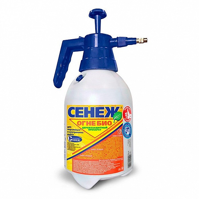 Сенеж ОГНЕБИО 2 кг распылитель Антисептик для древесины