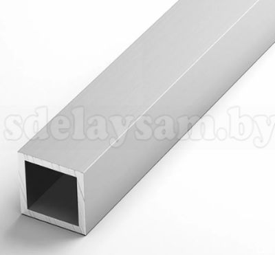 Алюминиевая труба квадратная  10х10х1 (1,0м) ,14057