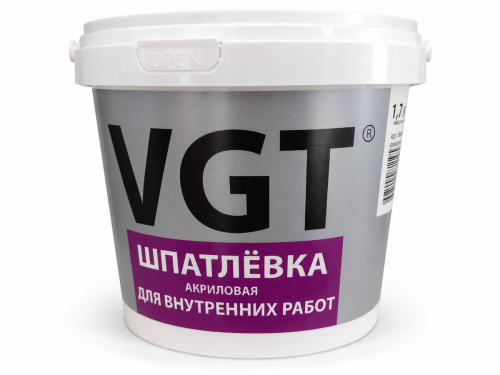 Шпатлёвка акриловая для внутренних работ, 1,7 кг
