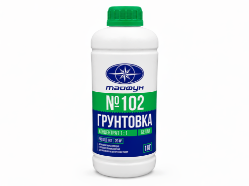 Грунтовка-концентрат акриловая укрепляющая «Тайфун Мастер» №102