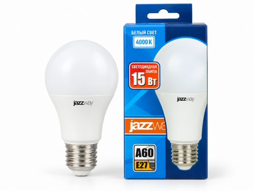 Лампа светодиодная Jazzway PLED-LX A60, 15 Вт, E27, 4000 К