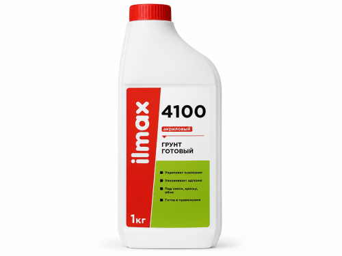 Грунтовка акриловая ilmax 4100, 1 кг
