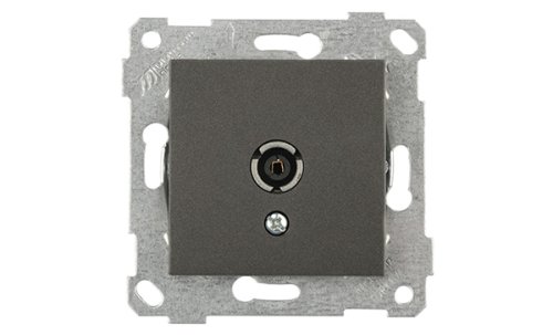 Rita - Розетка TV, оконечная, дымчатый  2200-171-0195