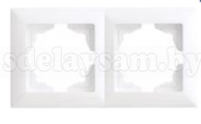 GUNSAN Рамка двойная белая