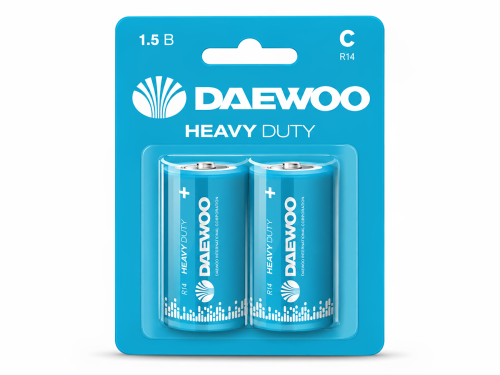 Daewoo батарейки C (R14), 1,5 В, 2 шт