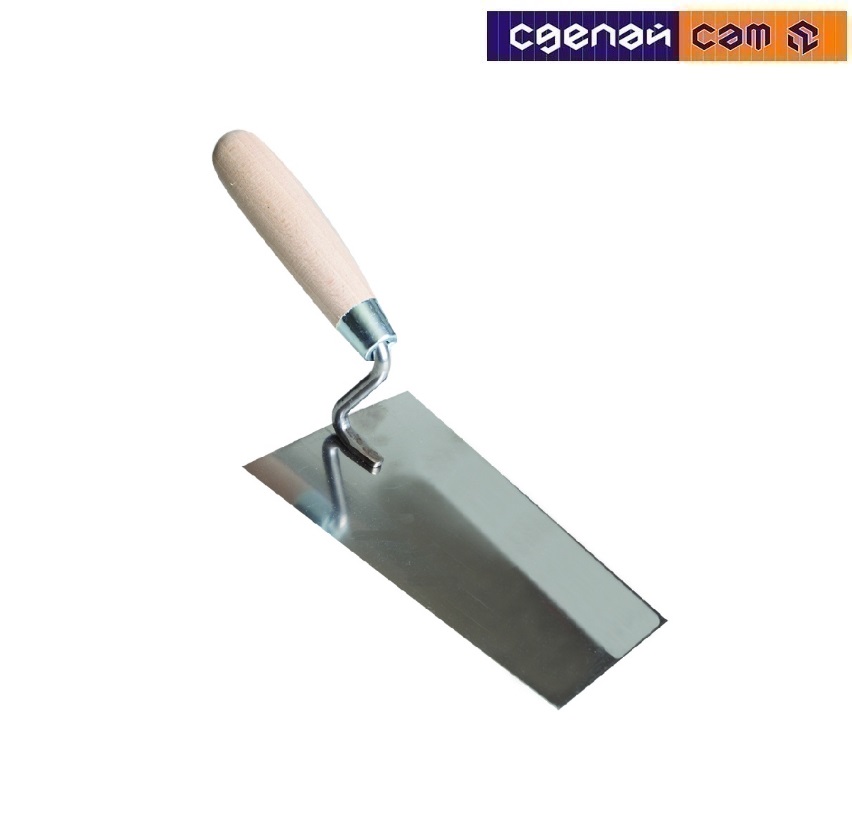 Кельма каменщика 18см трапеция нержавеющая Bauwelt