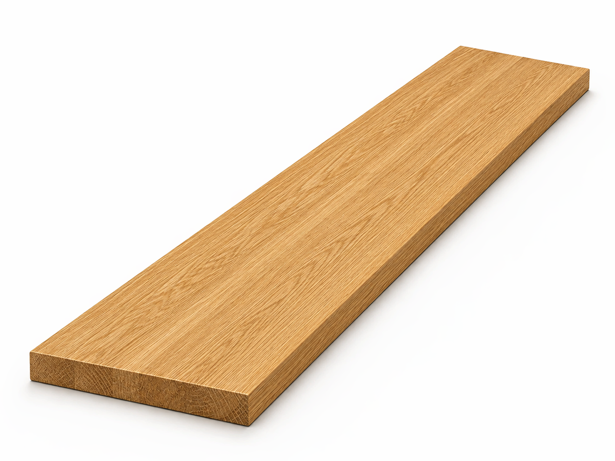 Мебельный щит из дуба цельноламельный, 800×200×25 мм, сорт ВС