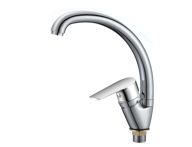 Смеситель MIA для кухни с поворотным высоким изливом настольный 21118009*