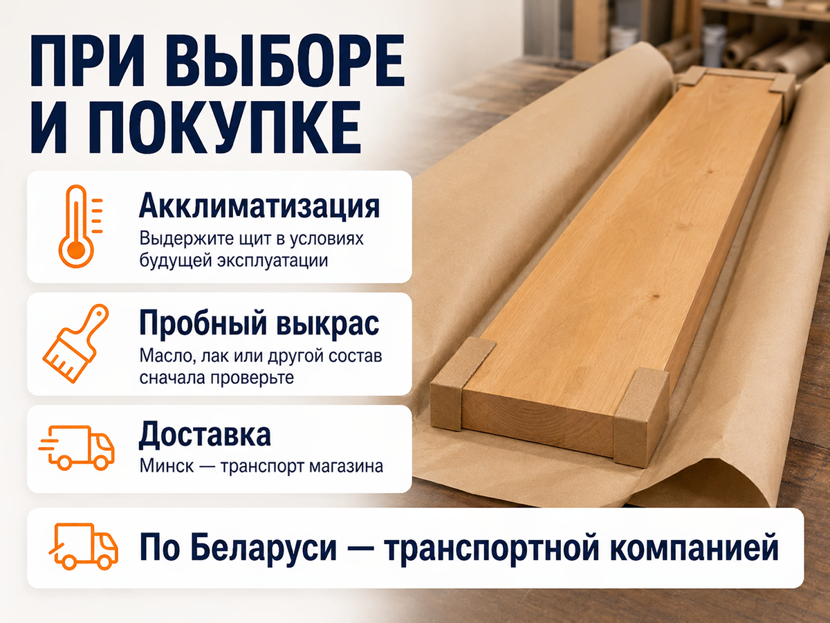 Мебельный щит из ольхи 2050×300×40 мм, сорт 1/3 фото 4