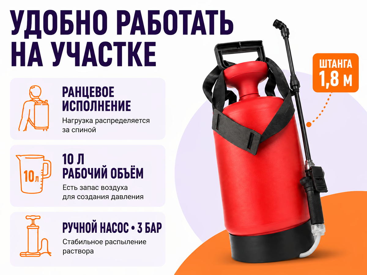 Опрыскиватель РЖ-12, 12 л фото 2
