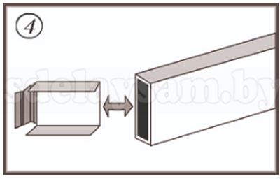 Комплект сборки москитной сетки коричнев. 1,5*0,75м ,07650