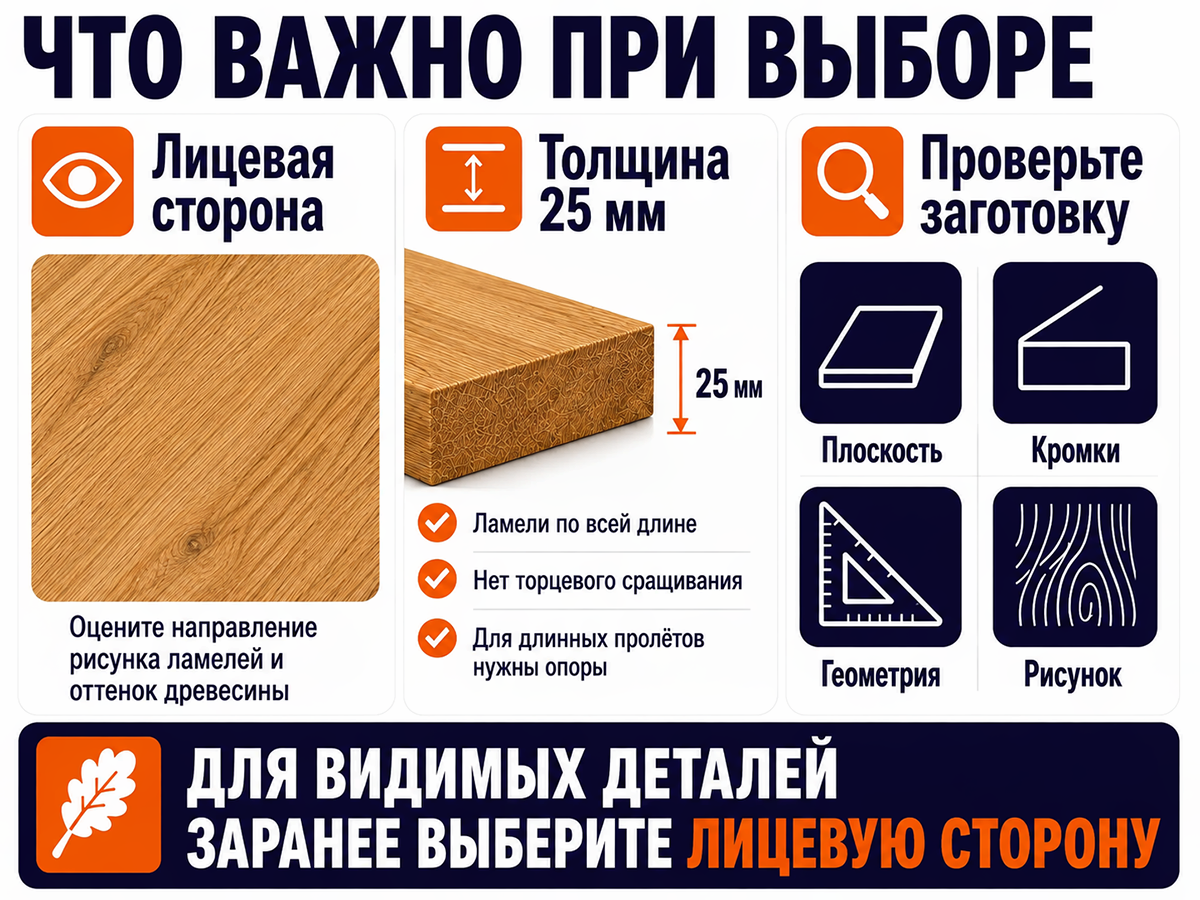 Мебельный щит из дуба цельноламельный, 1000×650×25 мм, сорт ВС фото 5