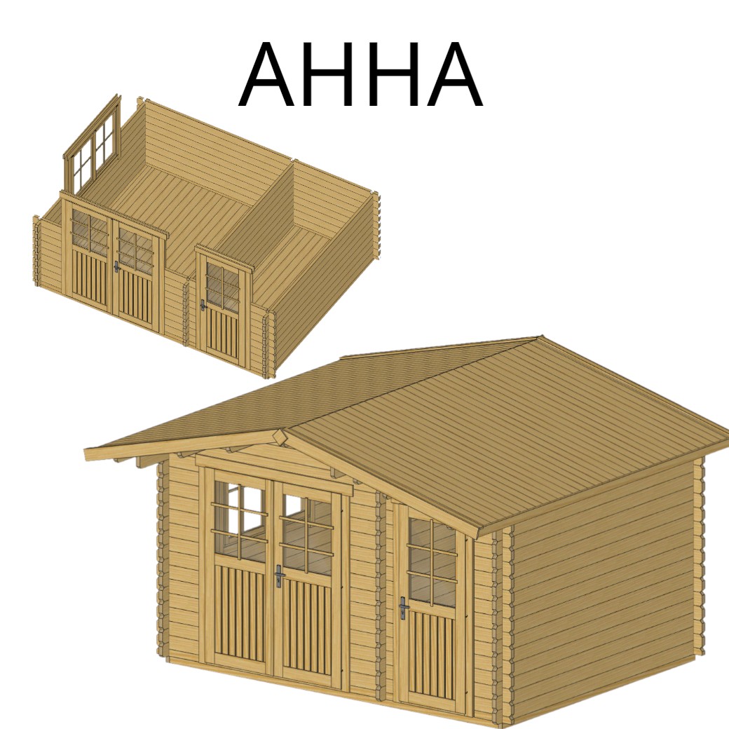 Садовый домик Анна 3x4, толщина 44 мм (готовая комплектация)