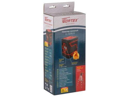 Нивелир лазерный WORTEX LL 0210 X со штативом, в коробке