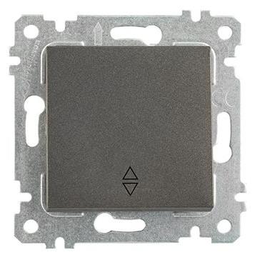 Rita - Переключатель на два направления, пруж. зажимы, дымчатый  2200-403-0195