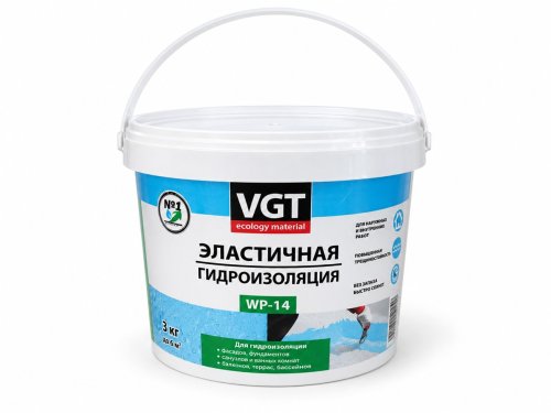 Гидроизоляция эластичная WP-14, 3 кг