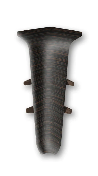 Угол внутренний для плинтуса 70мм "Идеал Деконика", 303 Венге темный