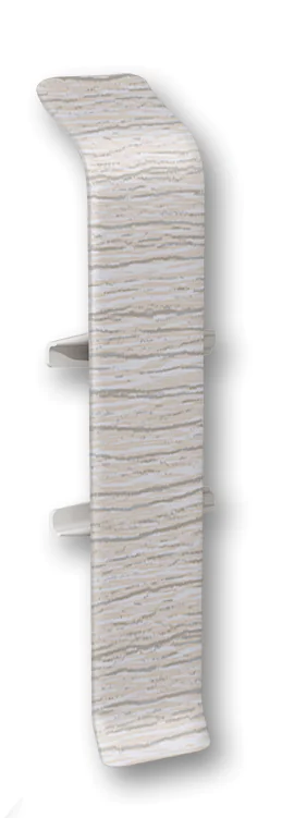 Соединитель  для плинтуса 70мм "Идеал Деконика", 253 Ясень серый