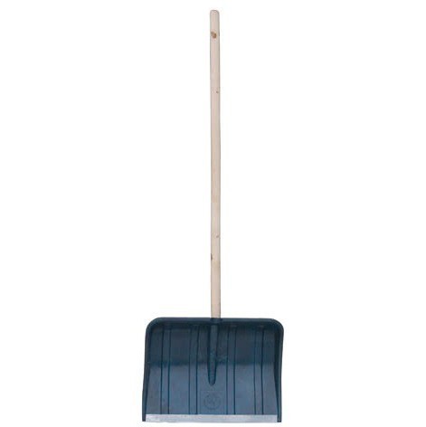 Лопата пластмассовая "ЛЕДО" с алюм.планкой с дер.черенком 100171-1