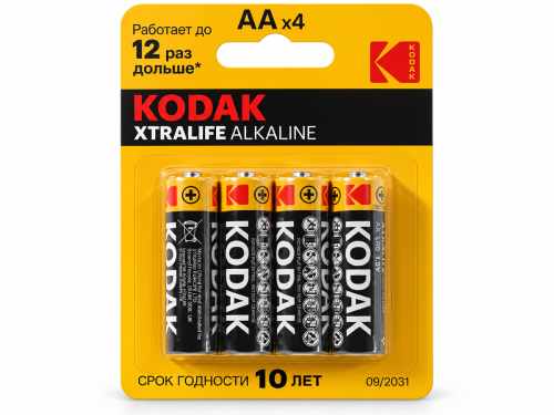 Kodak батарейки Xtralife AA (LR6), 1,5 В, 4 шт