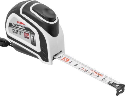 Рулетка Autostop, 3 м × 16 мм, автоматическая фиксация